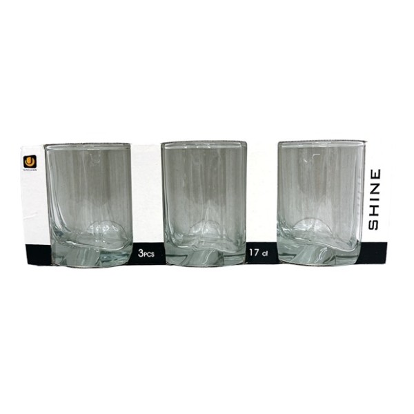 Чаша за водка 170 ml Ф64/Н82 mm Uniglass Shine 3 броя в опаковка №94706 /10 комплекта в кашон/