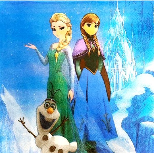 Салфетки 20 броя в плик 33x33см Frozen