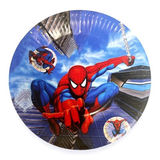 Чиния за парти10ка кръг SPIDER-MAN Ф18см