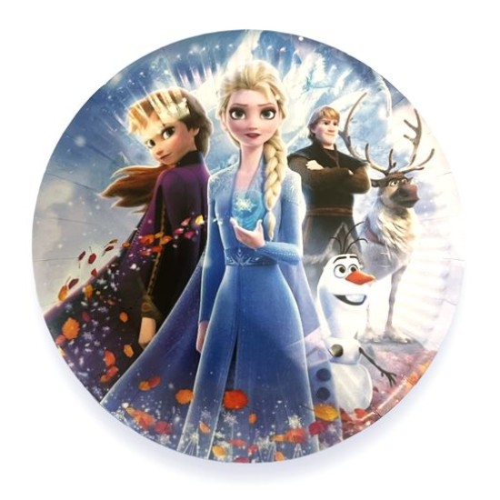 Чиния за парти 10ка кръг FROZEN Ф18см