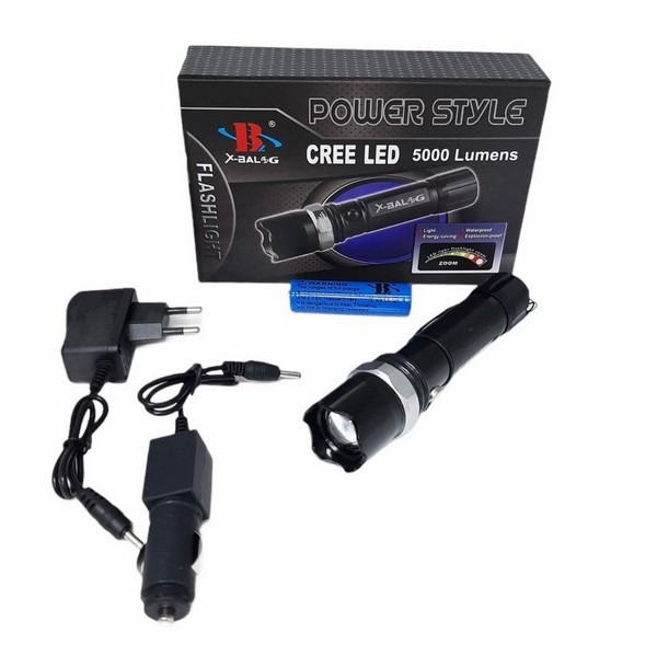 Фенер LED метален с презареждане POLICE №T8626