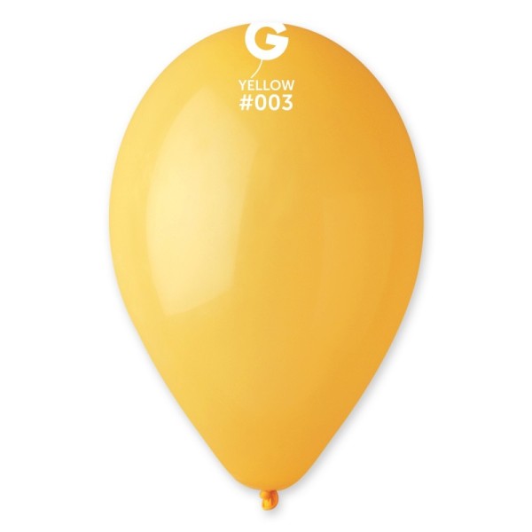 Балони GEMAR 100 броя в плик Ф26см №003 ТЪМНОЖЪЛТ