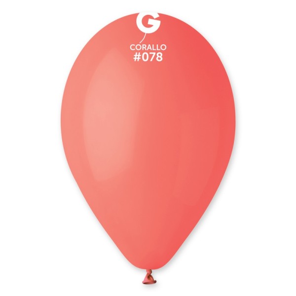 Балони GEMAR 100 броя в плик Ф26см №078 КОРАЛ