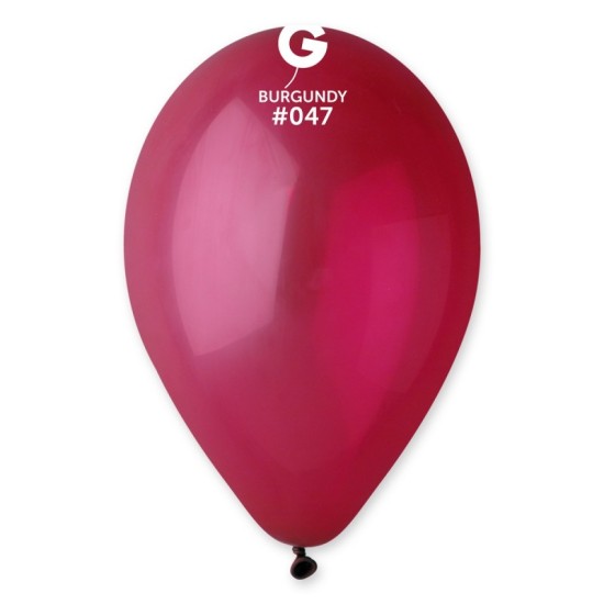 Балони GEMAR 100 броя в плик Ф26см №047 БУРГУНДИ