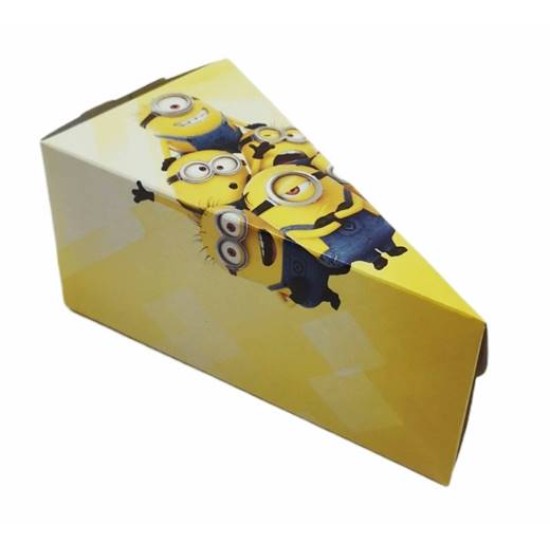 Кутийка за парче торта Minions 12,5см х 6см х 6,5см
