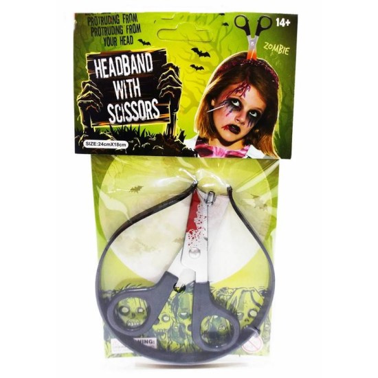 Диадема Halloween ножица с кръв №YG202A