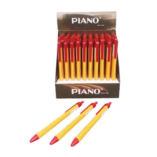Химикалка PIANO №PT-208 червен /50 броя в кутия/