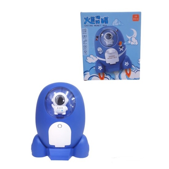 Касичка РАКЕТА синя 20см №MZL6803-1