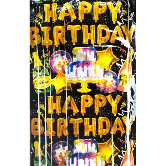 Парти ресни 2м/1м HAPPY BIRTHDAY