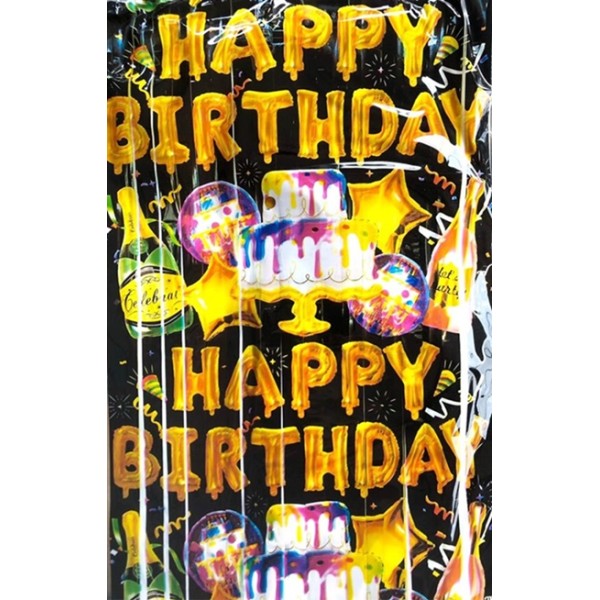 Парти ресни 2м/1м HAPPY BIRTHDAY