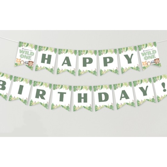 Надпис HAPPY BIRTHDAY 5m ДИВИ ЖИВОТНИ