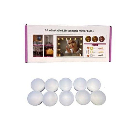 LED Kрушки 10 броя верига USB изход HOLLYWOOD