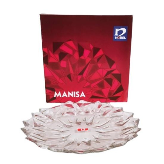 Плато релефно стъкло Manisa Ф318мм №ISF-506