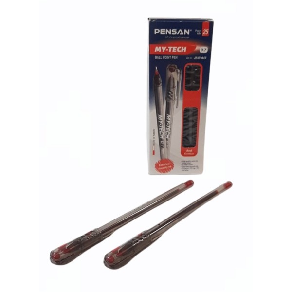 Химикалка PENSAN MY-TECH червен /25 броя в кутия/