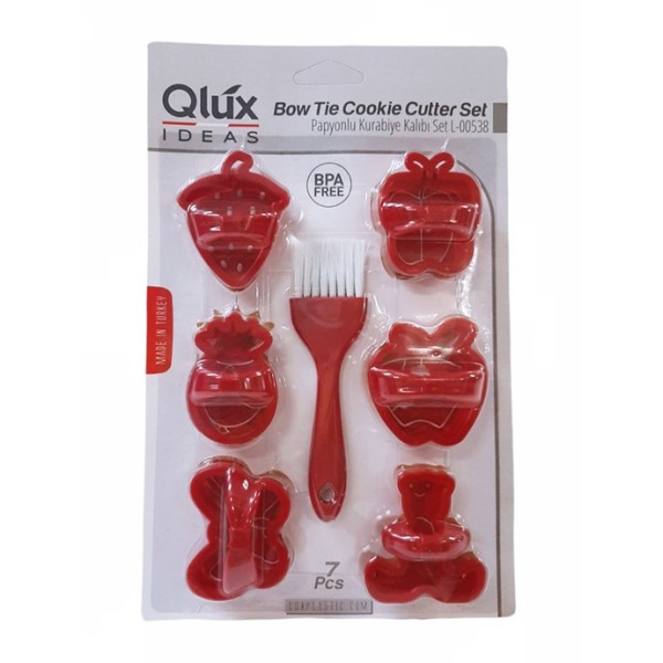 Форми за сладки пвц + четка 6ца Lux L538