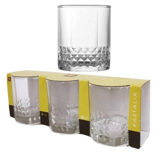 Чаша за водка 180 ml Ф67/Н80 mm Uniglass Kastalia 3 броя в опаковка №94401 /12 комплекта в кашон/