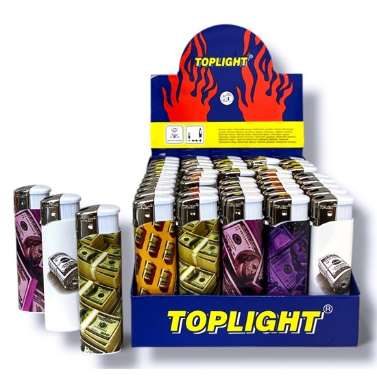 Запалка пиезо декор лукс ЕВРО СТАНДАРТ US DOLLAR №LP-0501 /50 броя в кутия/