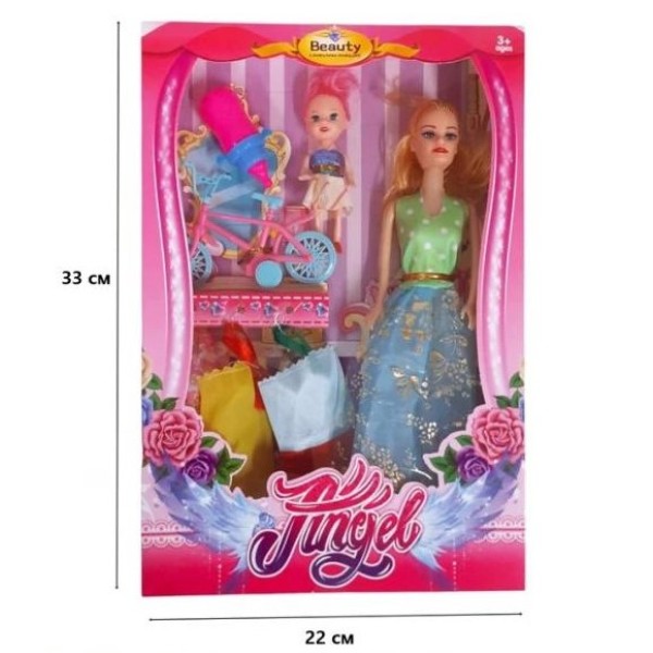 Кукла с рокли и аксесоари Angel в кутия №816B2