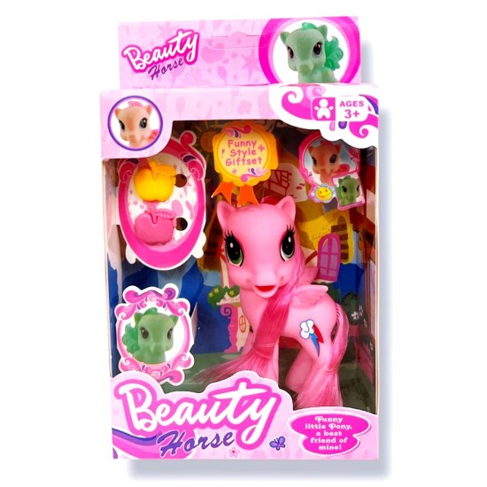 Пони с аксесоари Beauty Horse в кутия №XFM66-4