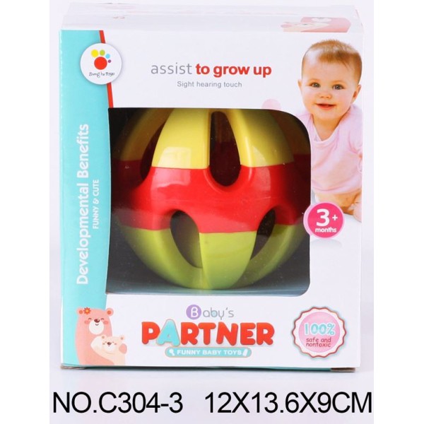 Дрънкалка Babys PARTNER ТОПЧЕ в кутия №C304-3