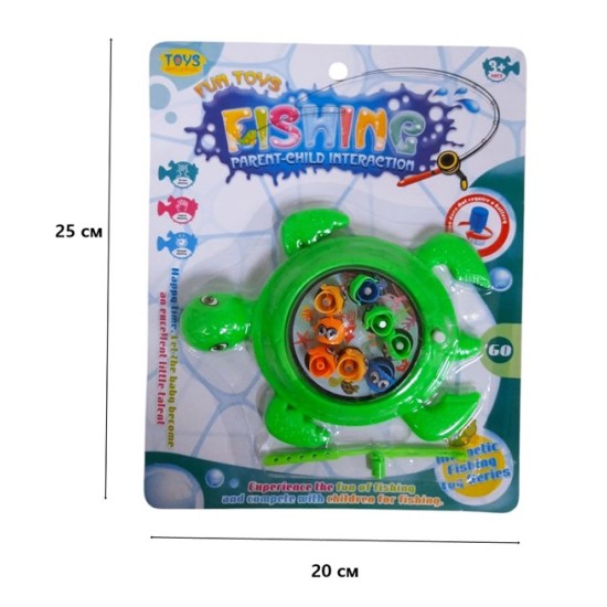 Игра механична Костенурка въдица с рибки №813