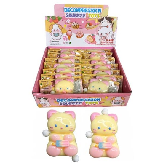 Играчка за стискане КОТЕ 8см /16 броя в кутия/