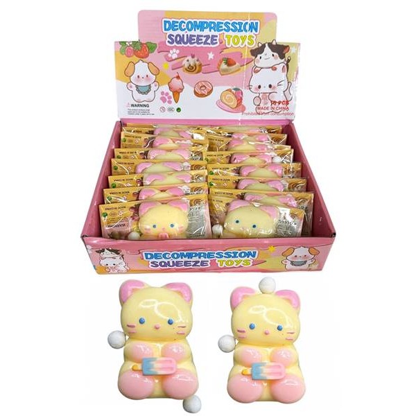 Играчка за стискане КОТЕ 8см /16 броя в кутия/