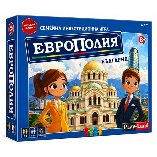 Занимателна игра PLM "Европолия България" голяма №A-175