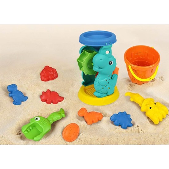 Мелница с кофичка и аксесоари за пясък DINO в мрежа №8295-66L