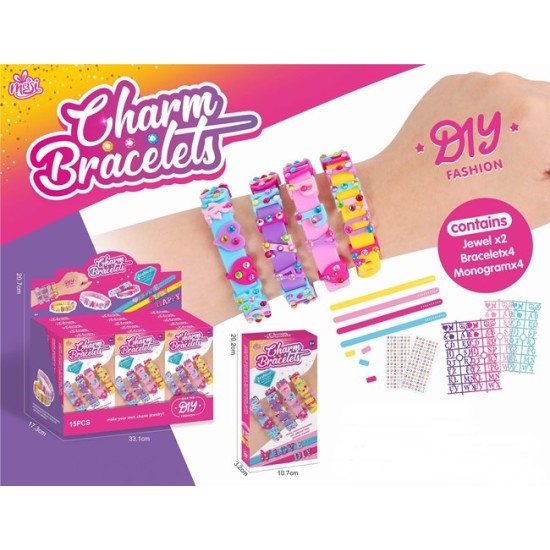 Комплект за правене на гривни Charm Bracelets в кутия №MS-8812 /15 комплекта на дисплей/