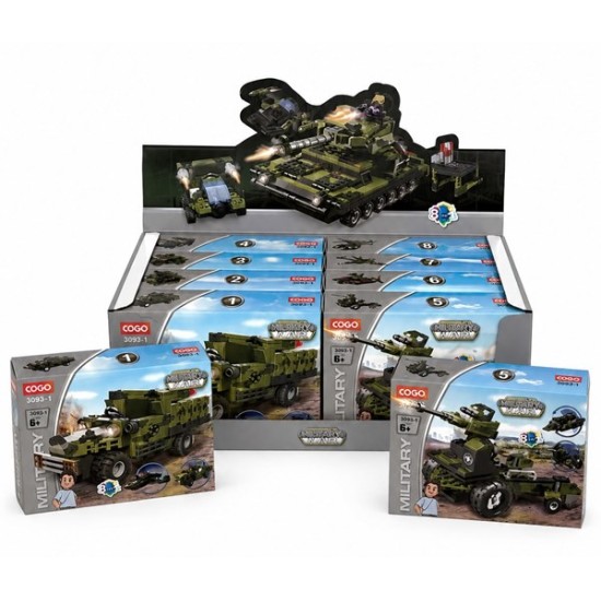 Конструктор COGO MILITARY 96 части №3019 /8 броя на дисплей/