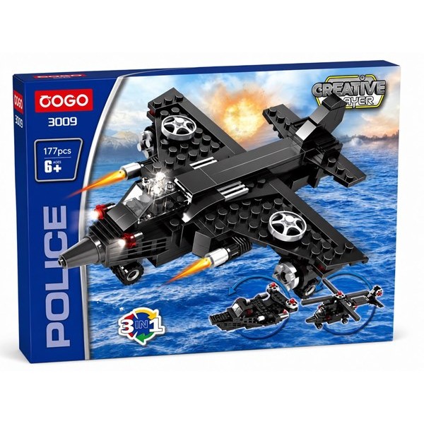 Конструктор COGO САМОЛЕТИ 3 in1 177 части №3009