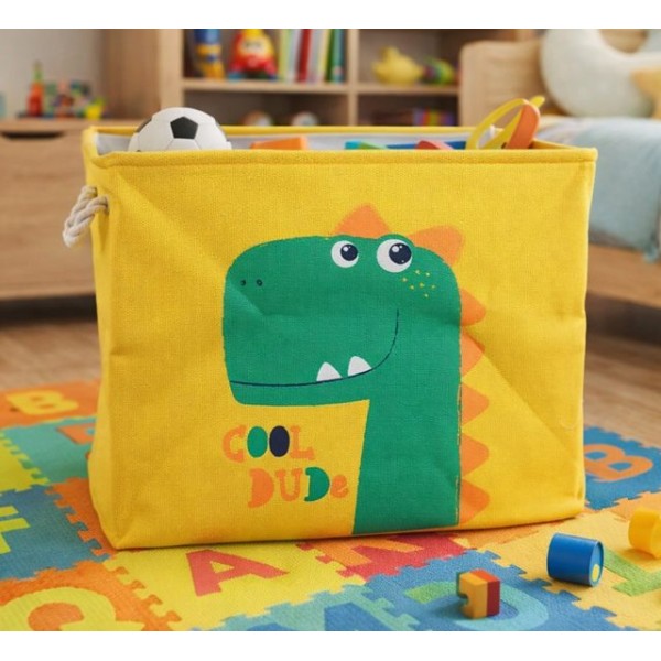 Кош за играчки текстил с дръжки 40х31х29см ДИНО