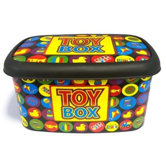 Кутия за съхранение на играчки 5л №М-11509 TOYS черна