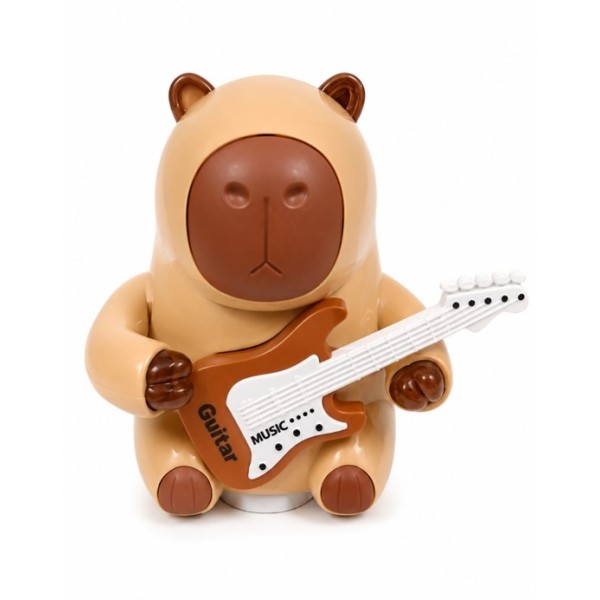 Играчка на батерии CAPYBARA танцуващ с китара  в кутия №8899-332