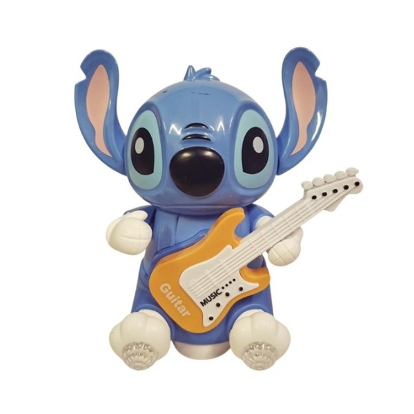 Играчка на батерии STITCH танцуващ с китара  в кутия №8899-335