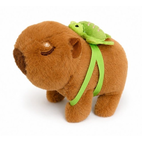 Плюшена играчка CAPYBARA на батерии с движение, звук и светлина 13см х 15см /12 броя в стек/