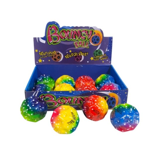 Топче BOUNCY ДЪГА 7см /12 броя в кутия/