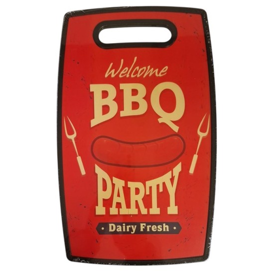 Дъска за рязане пвц декор BBQ 37х23см