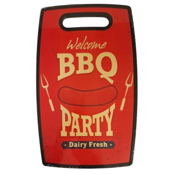 Дъска за рязане пвц декор BBQ 37х23см