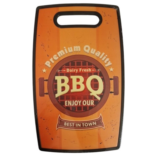 Дъска за рязане пвц декор BBQ 37х23см
