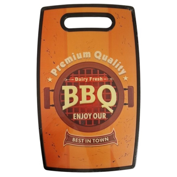 Дъска за рязане пвц декор BBQ 37х23см