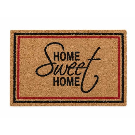Изтривалка за входна врата кокос правоъгълна HOME SWEET HOME 40см/60см NKDN /10 цвята миксирани в стек/