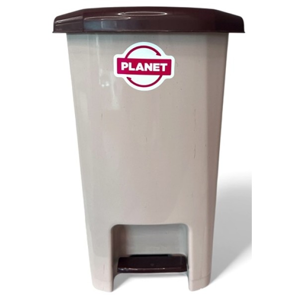 Кош за боклук с педал Planet №1/9л Slim КРЕМ