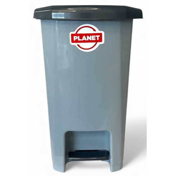 Кош за боклук с педал Planet №1/9л Slim СИВ
