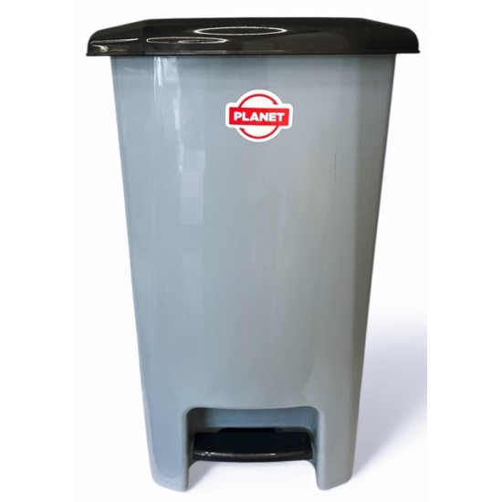 Кош за боклук с педал Planet №3/40л Slim СИВ