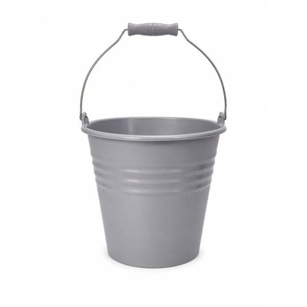Кофа пвц с метална дръжка 10л MIENCA №MRD268 светлосива