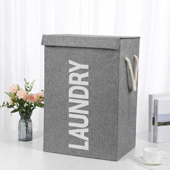 Кош за дрехи текстил LAUNDRY H60 х40х30см СИВ