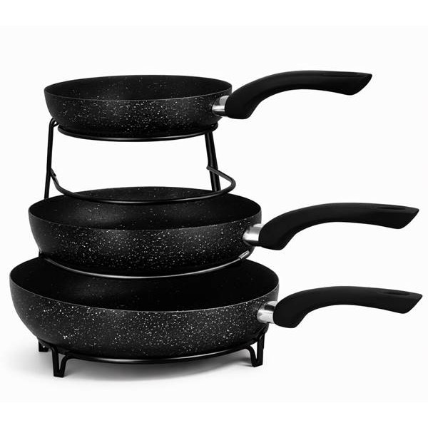 Поставка за тигани метална черна 240x245x260mm PRM №7825 Ч