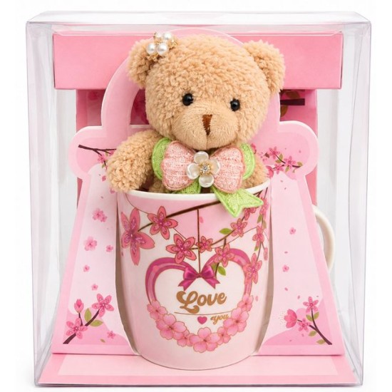 Чаша порцелан LOVE YOU в пвц кутия №ST-253